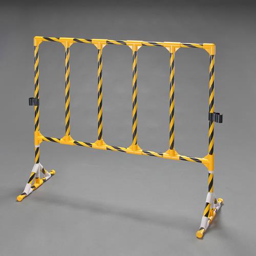 矢崎化工 1200x450x1100mm イレクターフェンス(黄/黒 イレクターフェンス