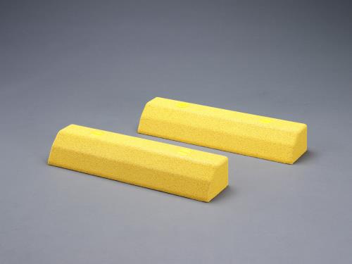 カネソウ 550x130x85mm カーストッパー(ゴム製・イエロー/2個) TSP-G-5585Y