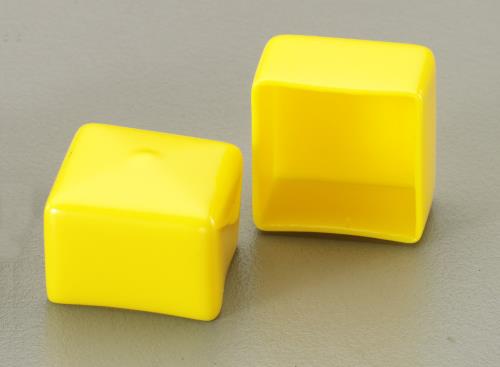 ESCO(エスコ) 100x100x60mm 角型保護キャップ(イエロー/2個) EA983FN-100Y