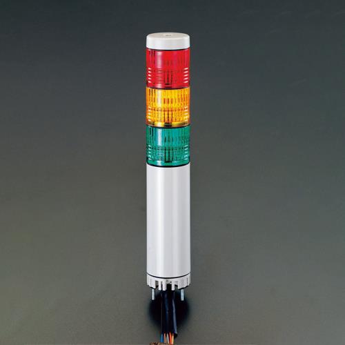 パトライト(PATLITE) AC90-250V LED小型積層信号灯(3色) LR4-3M2WJNW-RYG