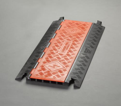 ESCO(エスコ) 430x914x32mm ケーブルプロテクター(5溝/低床型) EA983PG-5
