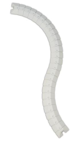 ESCO(エスコ) 76x19mmx1m ケーブルプロテクター(灰) EA983PL-3