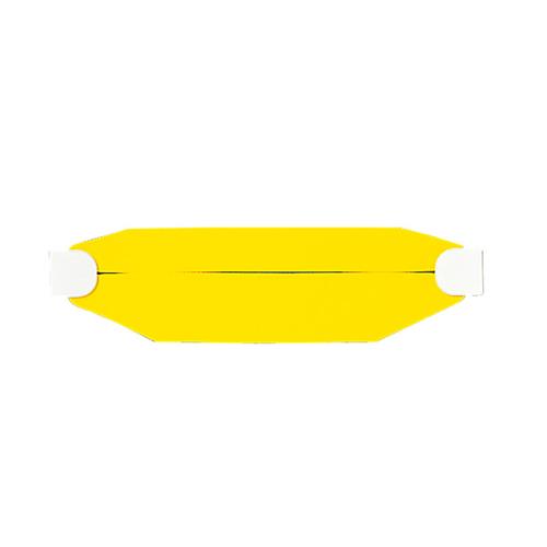 ユニット(UNIT) 90x310mm ヘルメット用バンド(蛍光イエロー) 377-903