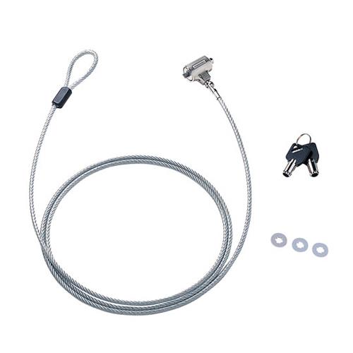 サンワサプライ φ5.2mmx2.0m パソコンセキュリティーワイヤー SL-31F