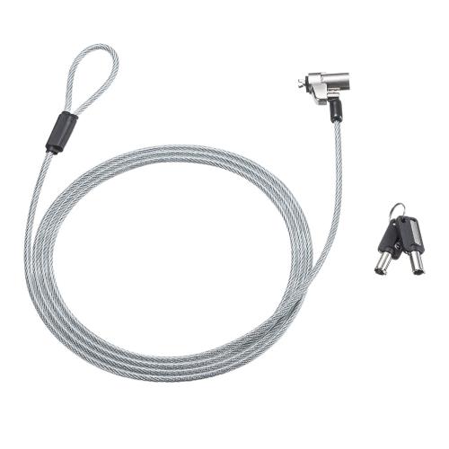 サンワサプライ φ4.4mmx2.0m セキュリティワイヤー(Noble Wedge対応) SLE-35S