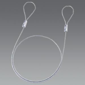 サンワサプライ φ3.5mmx1.0m セキュリティワイヤー(ビニールコート) SLE-1W-1