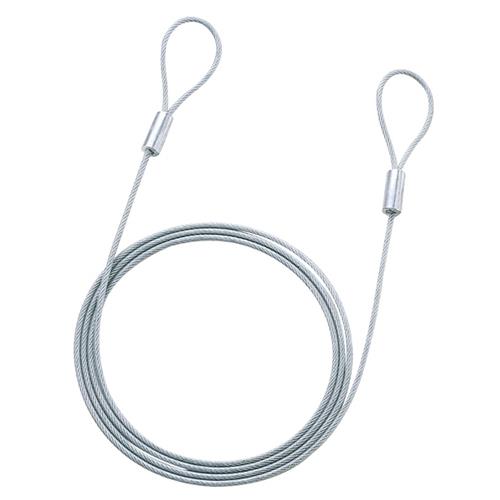 サンワサプライ φ3.5mmx2.0m セキュリティワイヤー(ビニールコート) SLE-1W-2