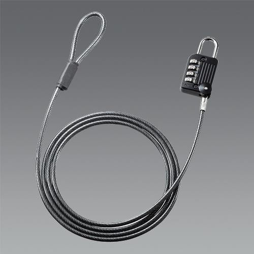 サンワサプライ φ4.4mmx1.5m ワイヤーロック(ダイヤル錠) SLE-32S