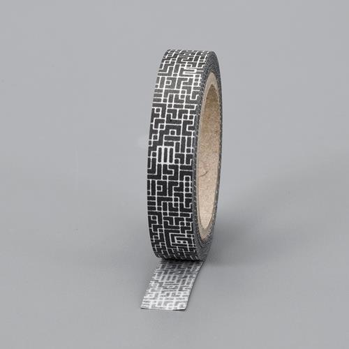 ヒサゴ(HISAGO) 12.0mmx 5m 目隠しセキュリティテープ(地紋/黒) OP2443