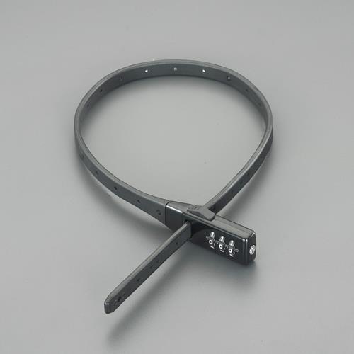 ESCO(エスコ) 11x532mm バンドロック(ダイヤル錠/ブラック) EA983TT-251