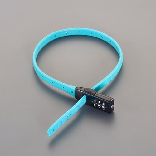 ESCO(エスコ) 11x532mm バンドロック(ダイヤル錠/ブルー) EA983TT-253