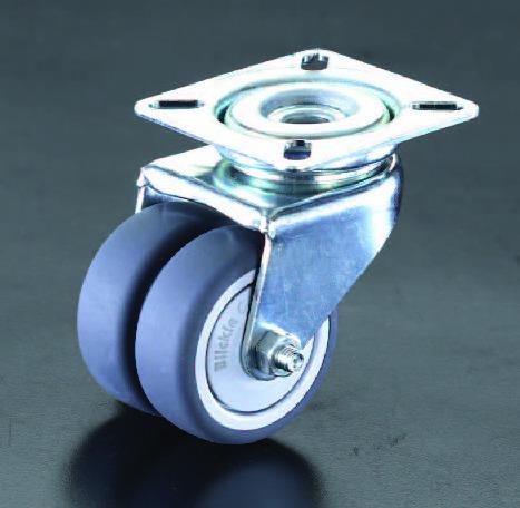 ESCO(エスコ) 50mm キャスター(自在金具・ツインホイール) EA986GN-50
