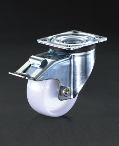 ESCO(エスコ) 125mm キャスター(自在金具・後輪ブレーキ付) EA986HM-13