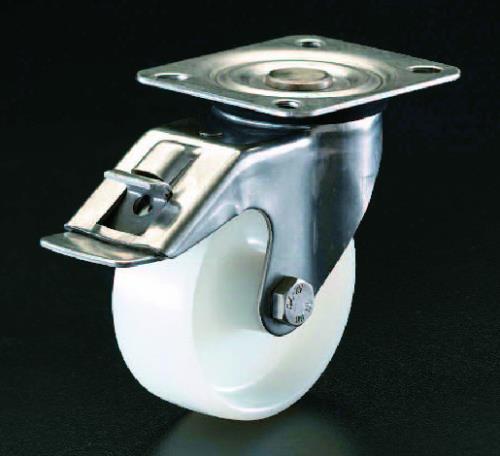 ESCO(エスコ) 175mm キャスター(自在金具・前輪ブレーキ付) EA986HP-5