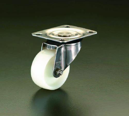 ESCO(エスコ) 125mm キャスター(自在金具・ステンレス製) EA986LM-125