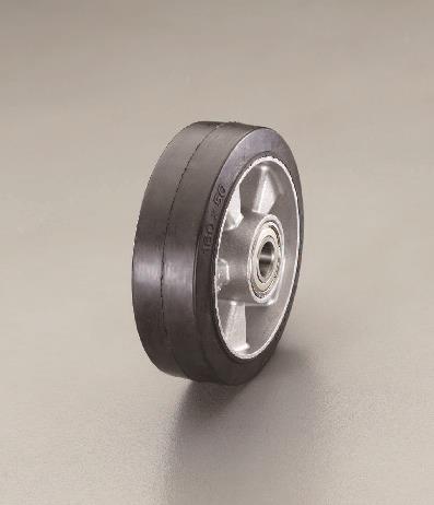 ESCO(エスコ) 250x50mm 車輪(ラバータイヤ・アルミホイール) EA986M-250