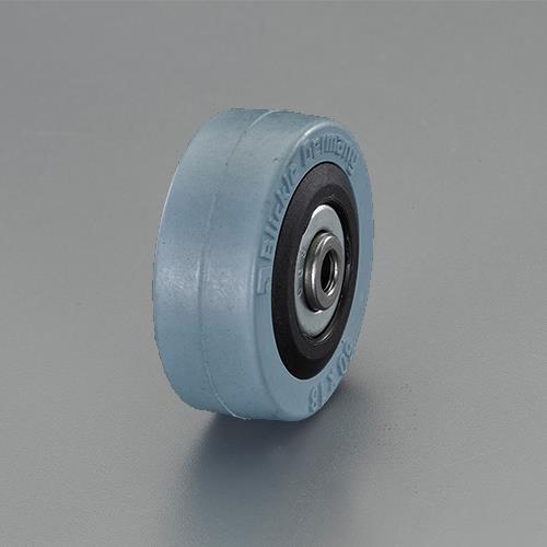 ESCO(エスコ) 50x18mm 車輪(ラバータイヤ・ナイロンリム・ボールベアリング EA986MF-50