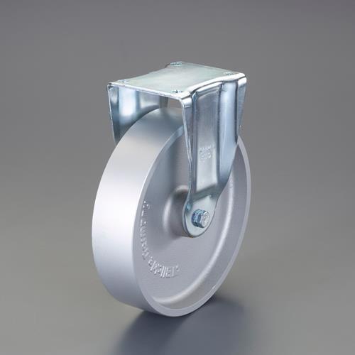 ESCO(エスコ) 250mm キャスター(固定金具・スティール車輪) EA986N-250