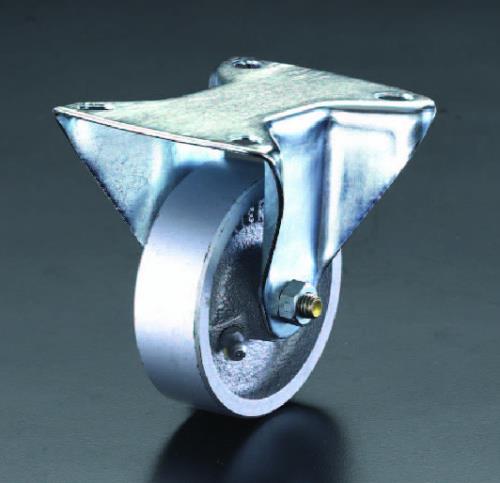 ESCO(エスコ) 80mm キャスター(固定金具・スティール車輪) EA986N-80