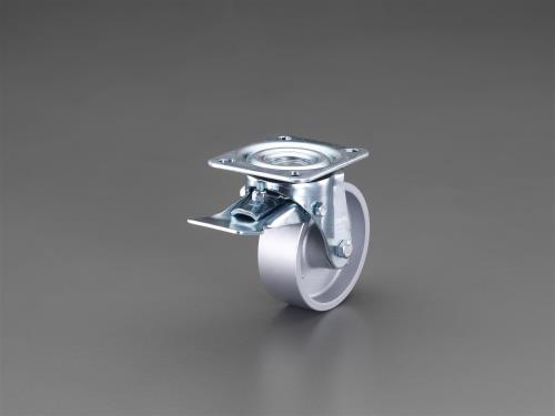 ESCO(エスコ) 200mm キャスター(自在・前ブレーキ・スティール車輪) EA986NA-15