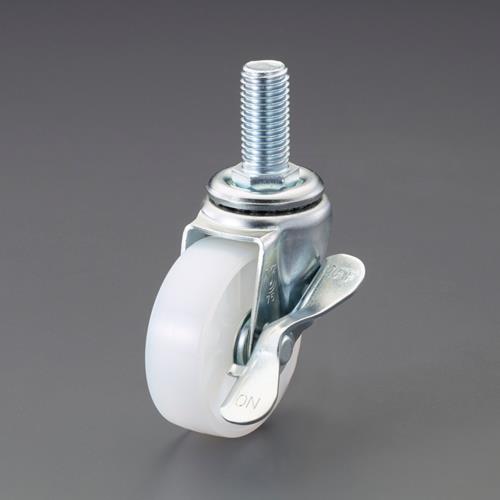 東製作所 φ100mm 自在キャスター(ナイロン車/ブレーキ付) EA986P-12