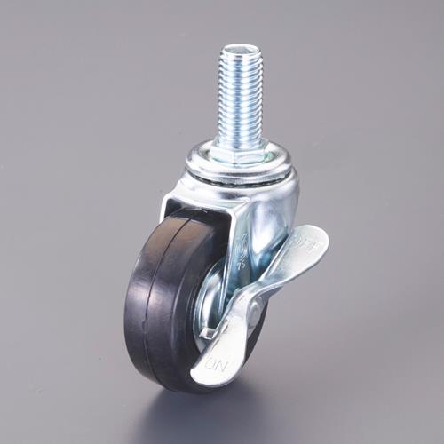 東製作所 φ100mm 自在キャスター(ゴム車/ブレーキ付) EA986P-14