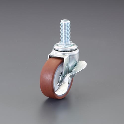 東製作所 φ 75mm 自在キャスター(ウレタン車/ブレーキ付) EA986P-15