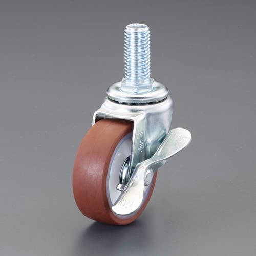 東製作所 φ100mm 自在キャスター(ウレタン車/ブレーキ付) EA986P-16