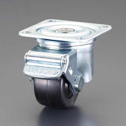 ナンシン 50mm キャスター(自在金具・低床重荷重・ブレーキ付) THH-50NHG S-12