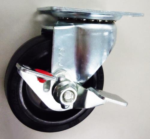 ナンシン 75mm キャスター(自在金具・ブレーキ付) STC-75EM S-1