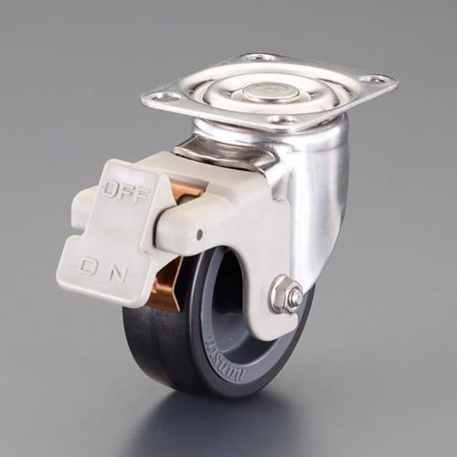 ナンシン 150mm キャスター(自在金具・ブレーキ付・ステンレス製) SU-STC-150GNU S-2