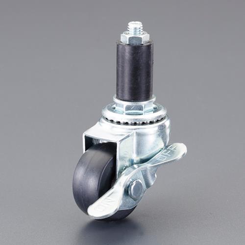 ナンシン 50mm/16mm キャスター(自在金具・ブレーキ付・パイプ用 GR-50RM S-1