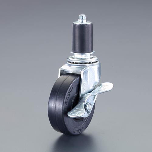 ナンシン 75mm キャスター(自在金具・ブレーキ付・パイプ用) GEL-75RL S-1