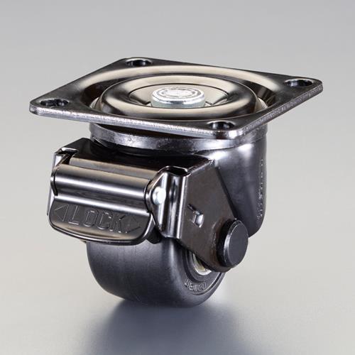 ナンシン 75mm キャスター(自在金具・低床重荷重・ブレーキ) STH-75GNB S-12