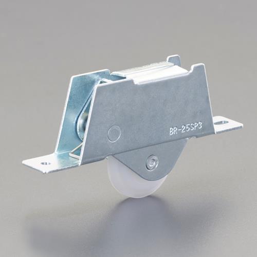 ESCO(エスコ) 25mm 吊戸フレ止めガイド(ポリアセタール車/鋼板枠) EA986RH-110