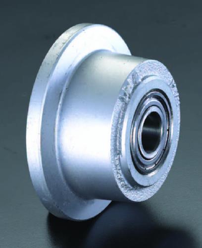 ESCO(エスコ) 125x 36mm 車輪(ボールベアリング・鋳鉄製・レール用) EA986SD-125