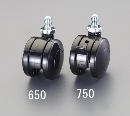 東信製作所(トーシン) 50mm キャスター(ツインホイール・U3/8x16ネジ) T50-B