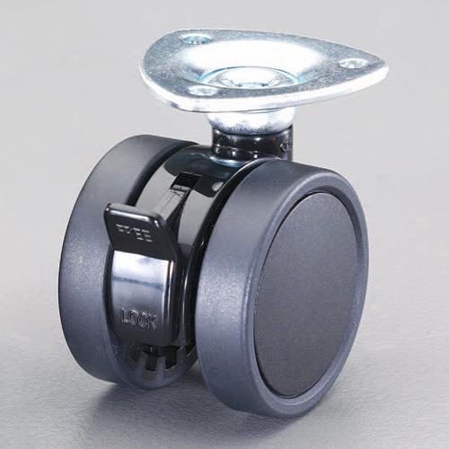 東信製作所(トーシン) 40mm キャスター(ツインホイール・ブレーキ付) TUS40-P