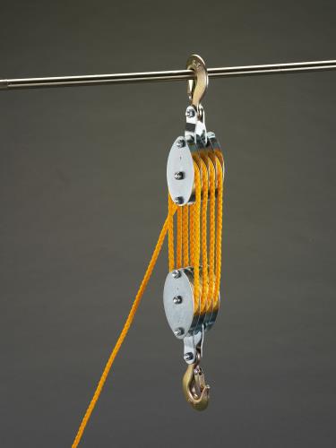 ESCO(エスコ) 300kg ロープホイスト(φ8mmx20mロープ付) EA987CH-10