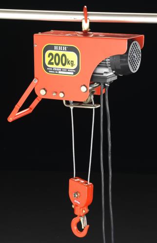 スリーエッチ AC100V/200kgx 6m 電気ホイスト ZS200