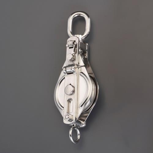 スリーエッチ 75mm/ 500kg オーフ型滑車(ステンレス) 75×1SOS