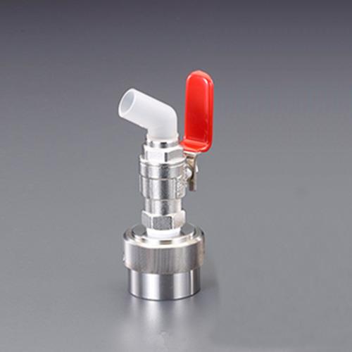 ミヤサカ工業 φ40mm ペール缶・一斗缶コック(ドラム缶兼用/赤) MWC-40SR