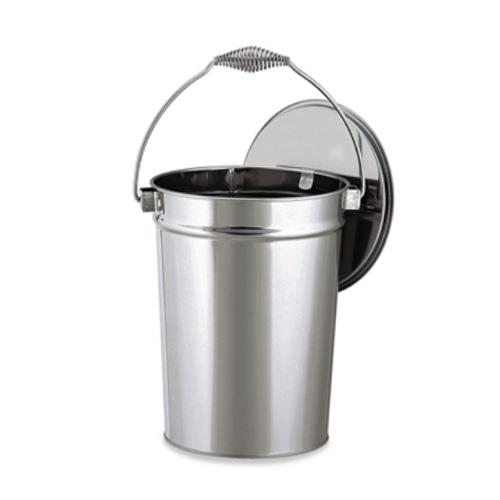 テラモト 265x296mm 収集缶(ステンレス製) SU-267-500-0