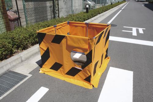 ESCO(エスコ) 1000x1000x800mm マンホール屏風(ダクト穴付) EA993GB