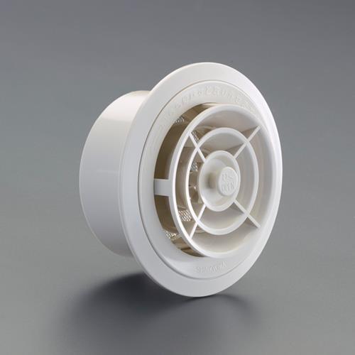 ESCO(エスコ) 100mm 丸型レジスター(クーラーキャップ兼用/樹脂製) EA997MH-3