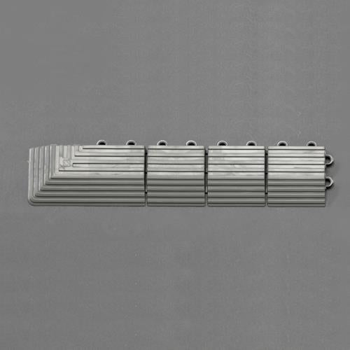 テラモト 75x375mm 角ふち(雌/灰) MR-097-892-5