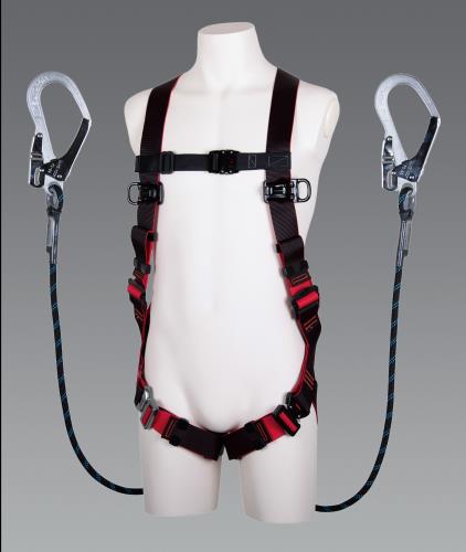 藤井電工 墜落制止用器具(フルハーネス/ロープ式ツインランヤード) TH-508-2GB99-OT-2R26