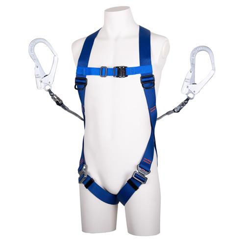 藤井電工 墜落制止用器具(フルハーネス/巻取式ツインランヤード付) TH-510-2CR93SV-OT-2R23