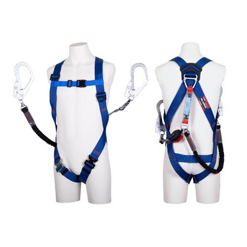 藤井電工 墜落制止用器具(フルハーネス/巻取式ツインランヤード付) TH-510-CRNV93SV-OT-2R23