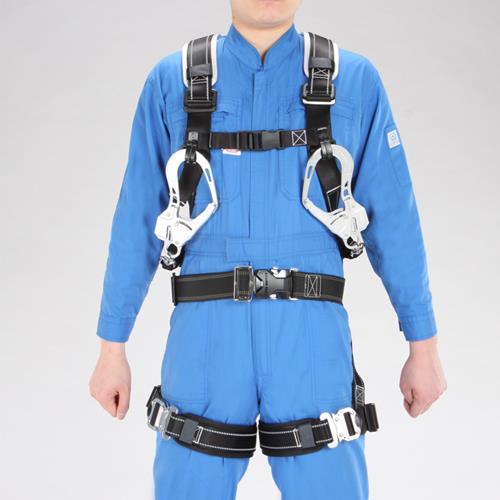 トーヨーセフティー 墜落制止用器具(フルハーネス/巻取式ツインランヤード付) No.FGH-144W
